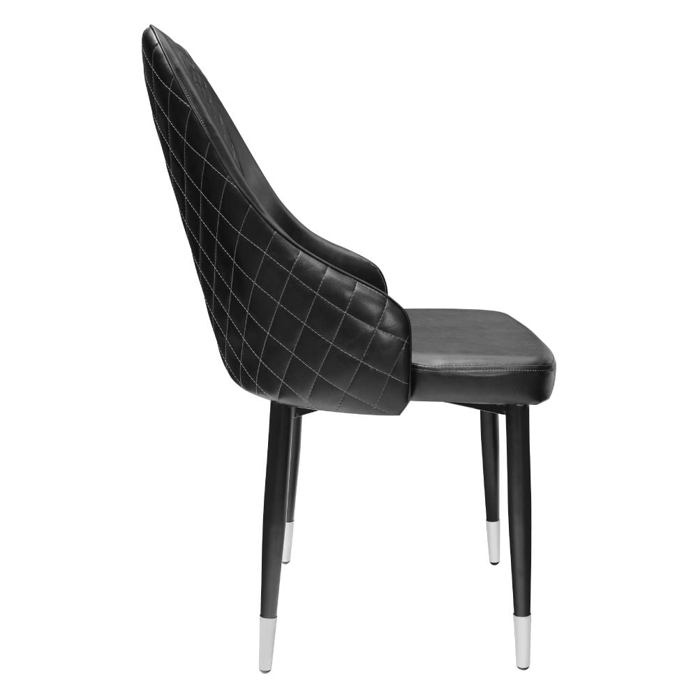  Bộ bàn CERAMIC trắng chân chữ U 6 ghế 