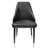  Bộ bàn CERAMIC trắng chân chữ U 6 ghế 