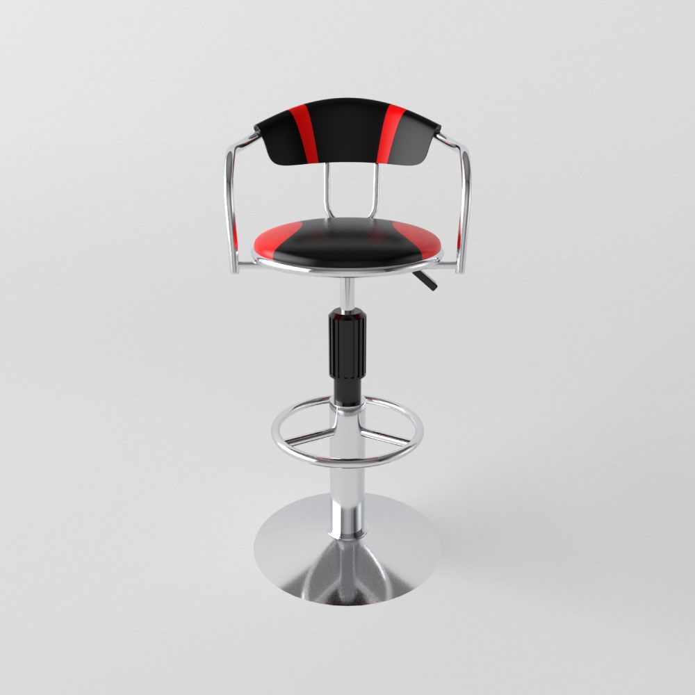  Ghế quầy chân mâm inox có ben 