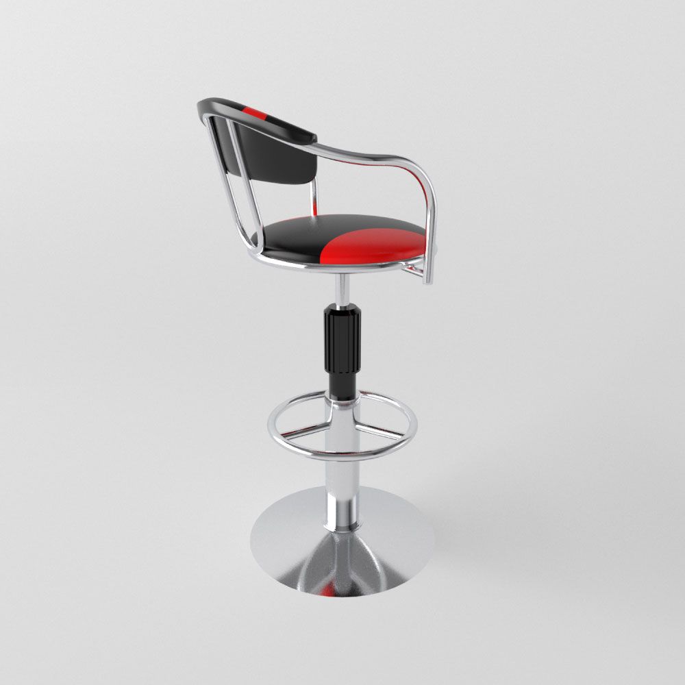  Ghế quầy chân mâm inox có ben 