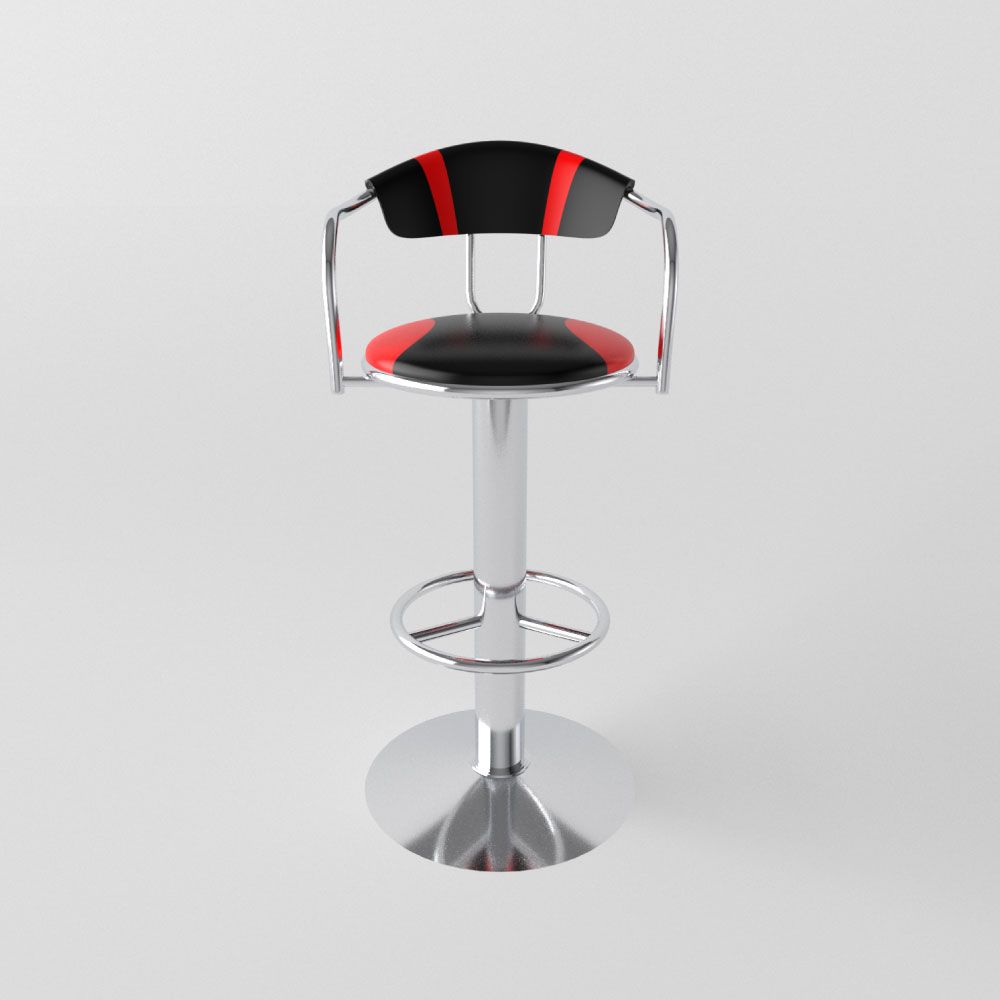  Ghế quầy chân mâm inox không ben 