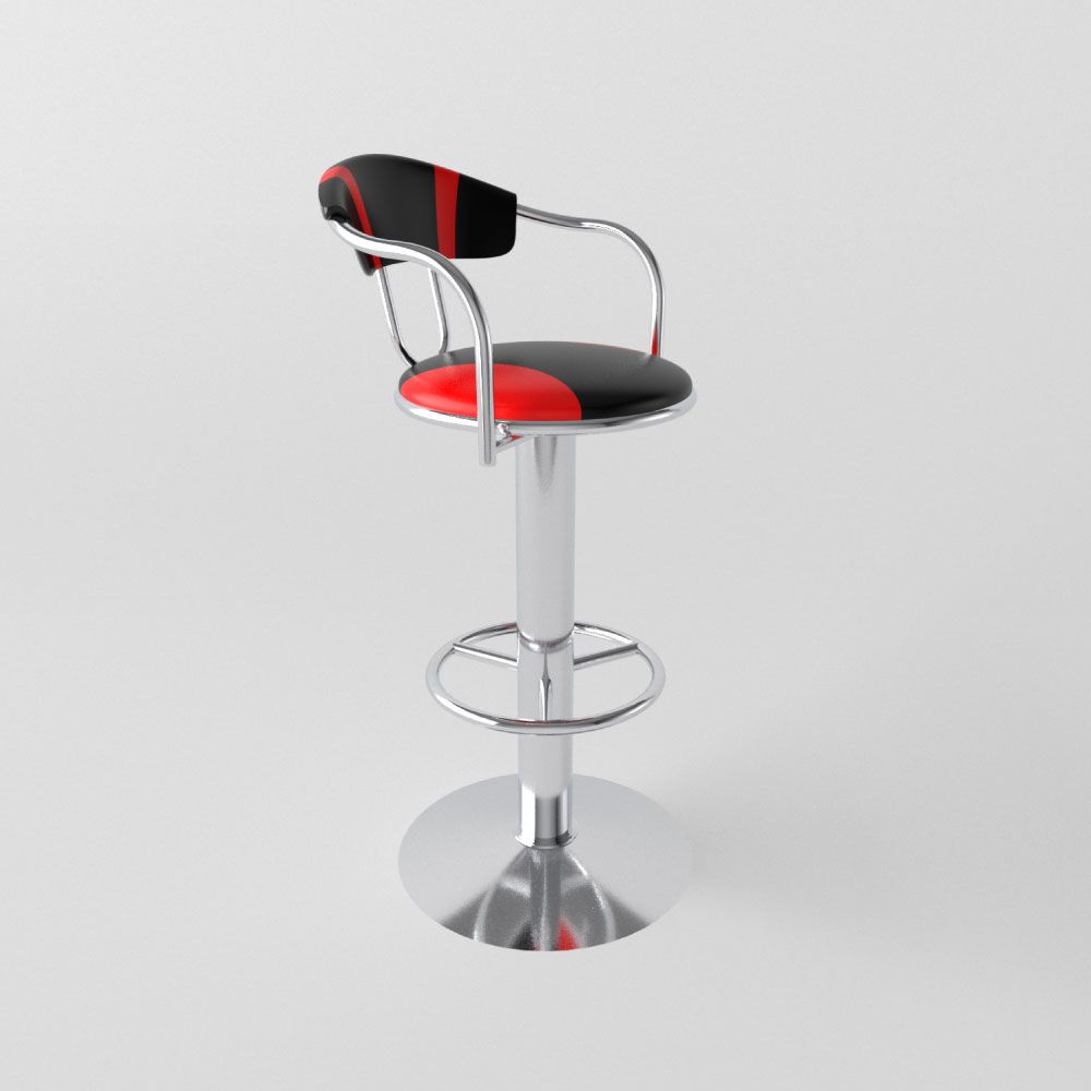  Ghế quầy chân mâm inox không ben 