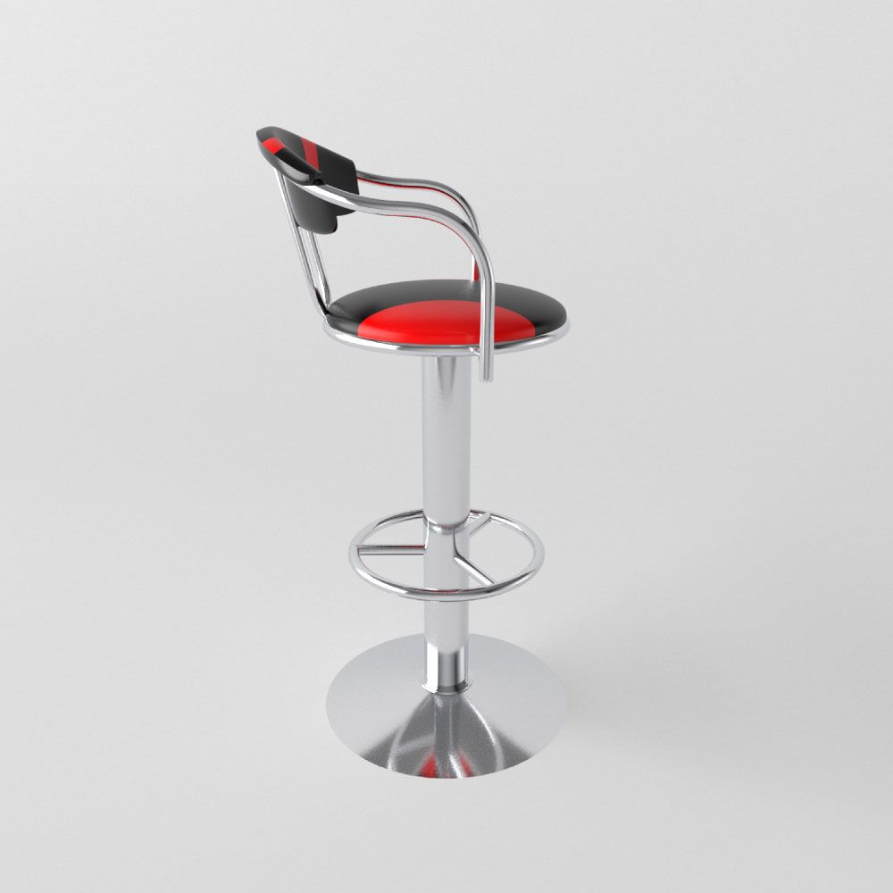  Ghế quầy chân mâm inox không ben 