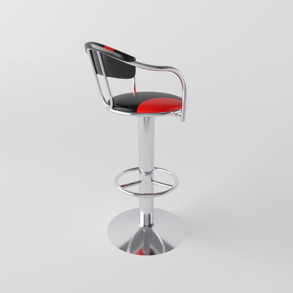  Ghế quầy chân mâm inox không ben 