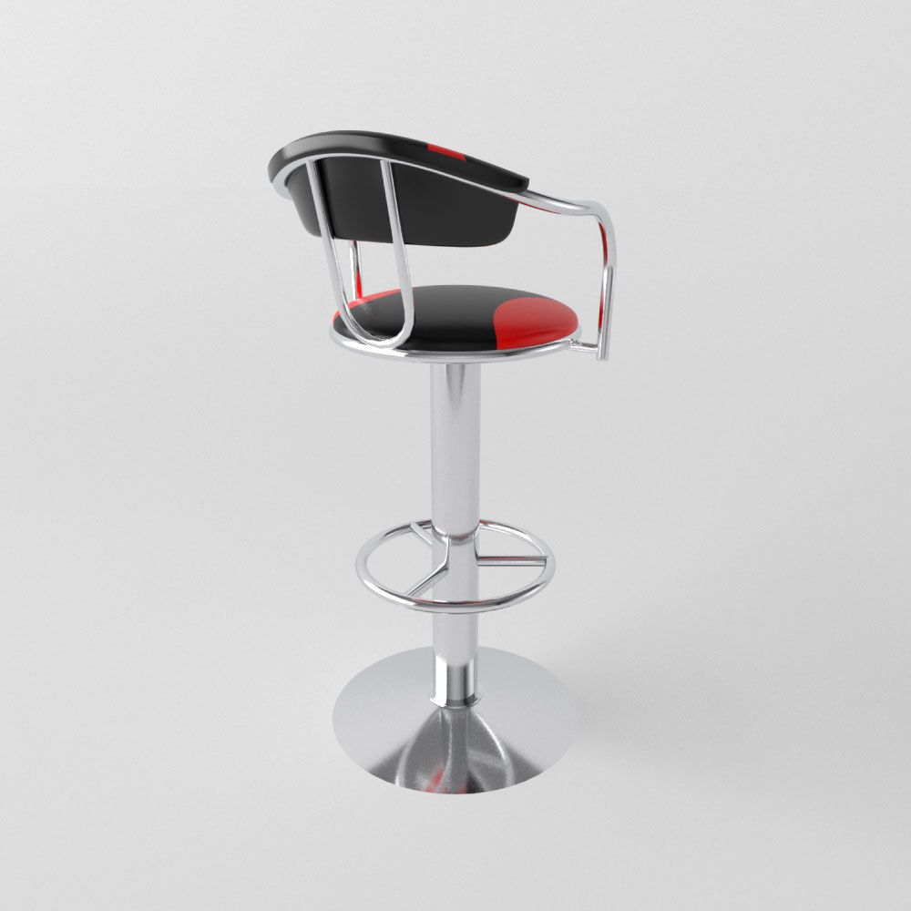  Ghế quầy chân mâm inox không ben 