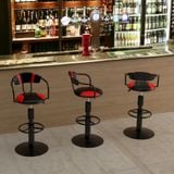  Ghế quầy chân mâm sắt có ben 