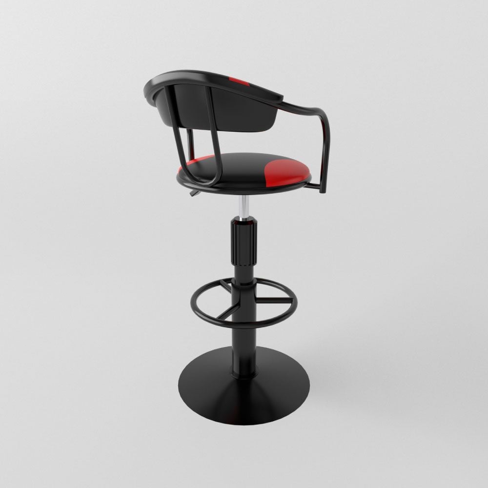  Ghế quầy chân mâm sắt có ben 