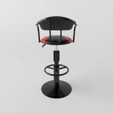  Ghế quầy chân mâm sắt có ben 