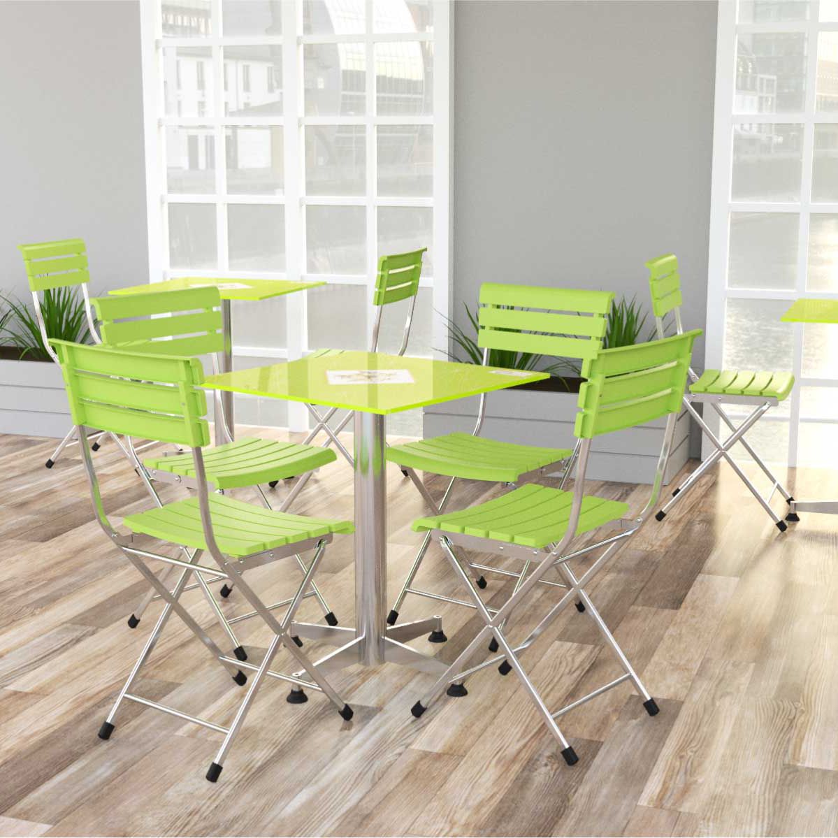  Ghế xếp nhựa 8 nan 