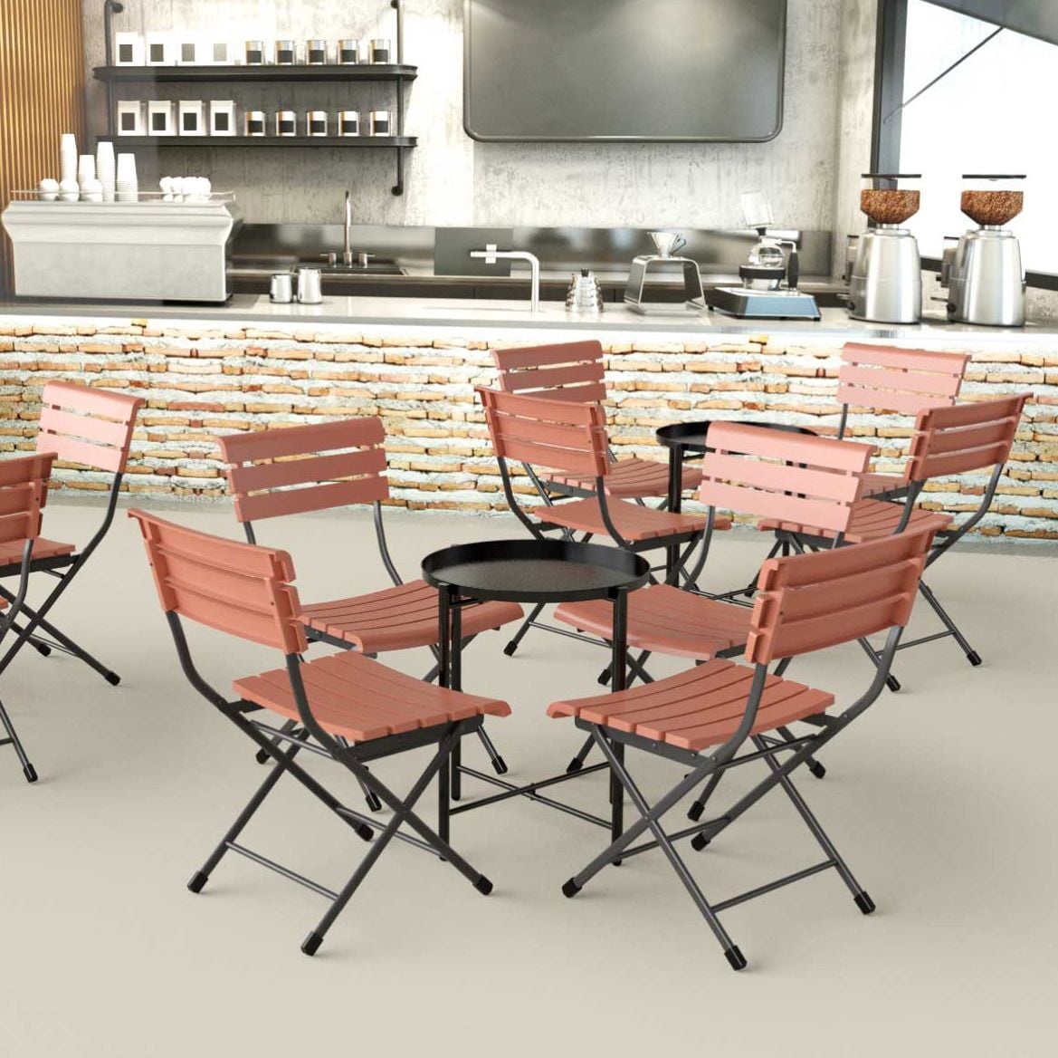  Ghế xếp nhựa 8 nan 