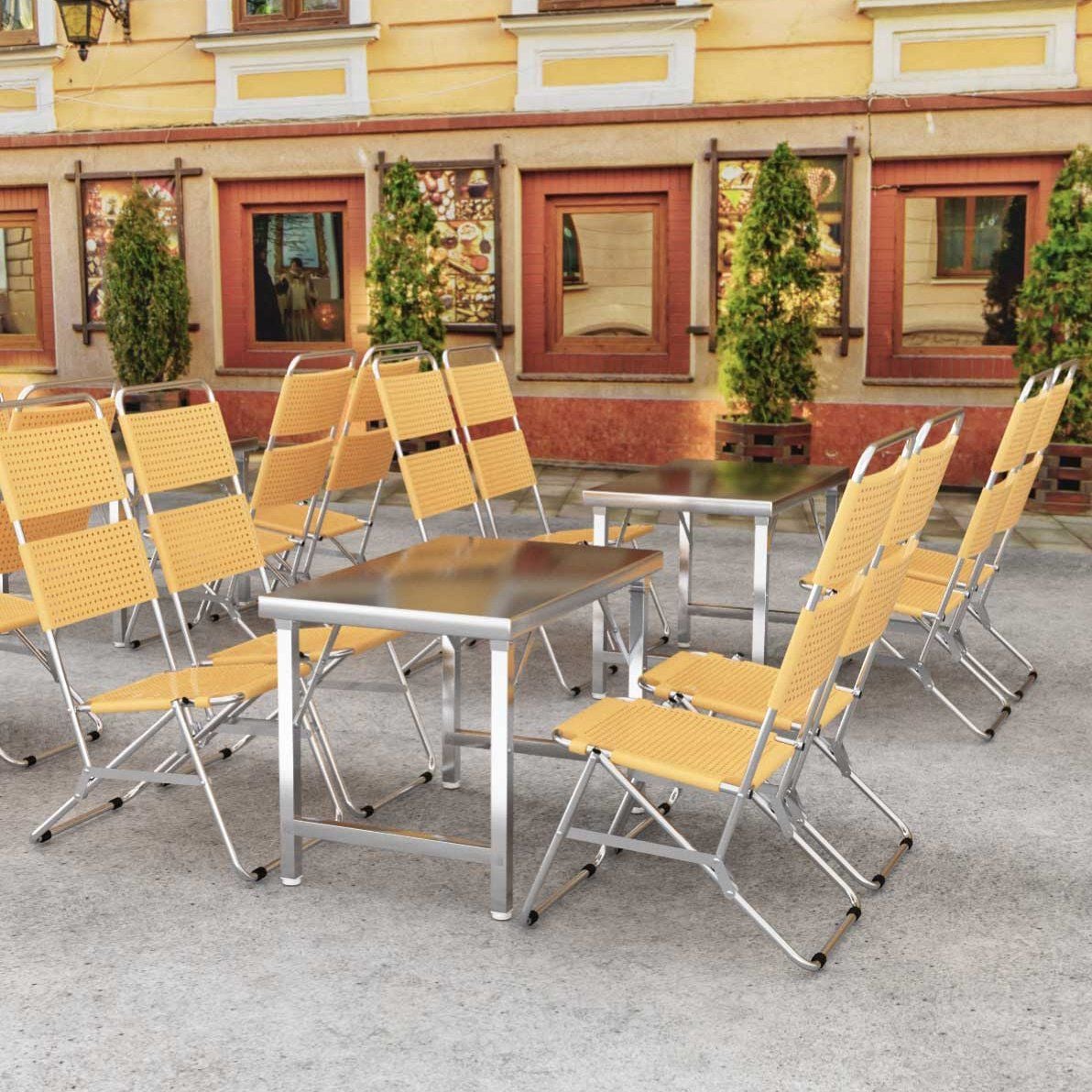  Ghế xếp nhựa sườn inox Win 