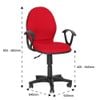 Ghế xoay lưng liền DONA có tay - Nội Ngoại Thất Inox Nhựa - Qui Phúc - quiphuc.com