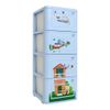 Tủ nhựa LUCKY 4 tầng - Nội Ngoại Thất Inox Nhựa - Qui Phúc - quiphuc.com