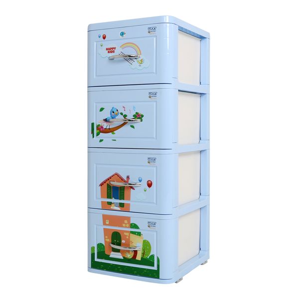 Tủ nhựa LUCKY 4 tầng - Nội Ngoại Thất Inox Nhựa - Qui Phúc - quiphuc.com
