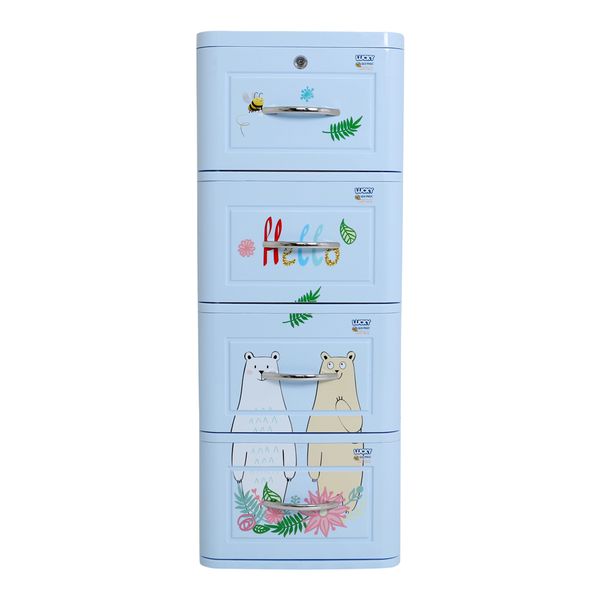Tủ nhựa LUCKY 4 tầng - Nội Ngoại Thất Inox Nhựa - Qui Phúc - quiphuc.com