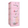 Tủ nhựa LUCKY 4 tầng - Nội Ngoại Thất Inox Nhựa - Qui Phúc - quiphuc.com