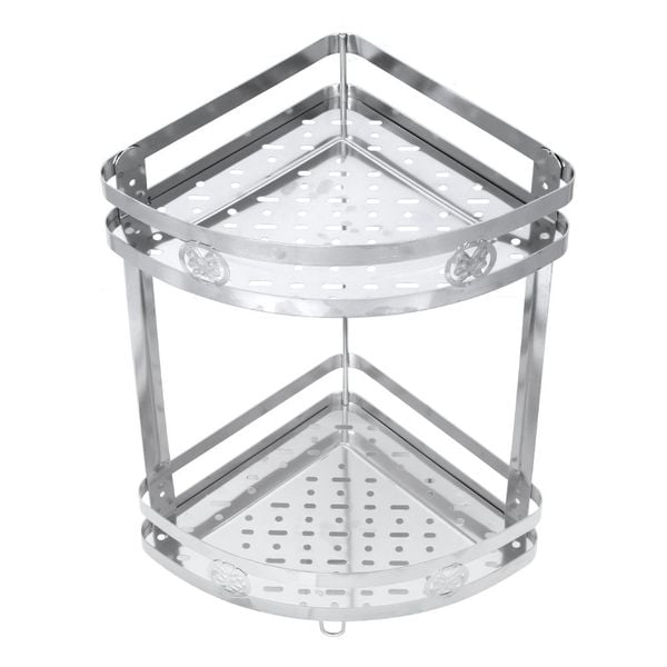 Kệ góc tường inox WIN Super 2 tầng - Nội Ngoại Thất Inox Nhựa - Qui Phúc - quiphuc.com