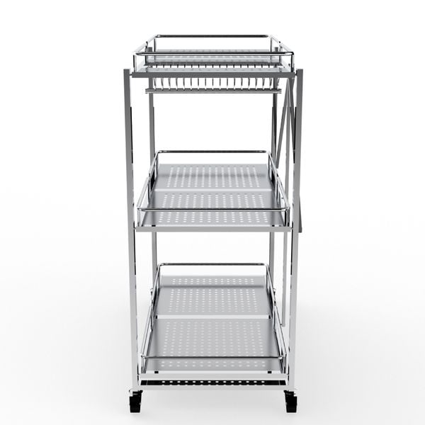 Kệ xếp inox đa năng cao cấp DELI Compact - Nội Ngoại Thất Inox Nhựa - Qui Phúc - quiphuc.com