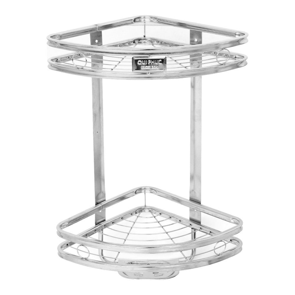  Kệ góc tường inox 304 Dona 2 tầng 