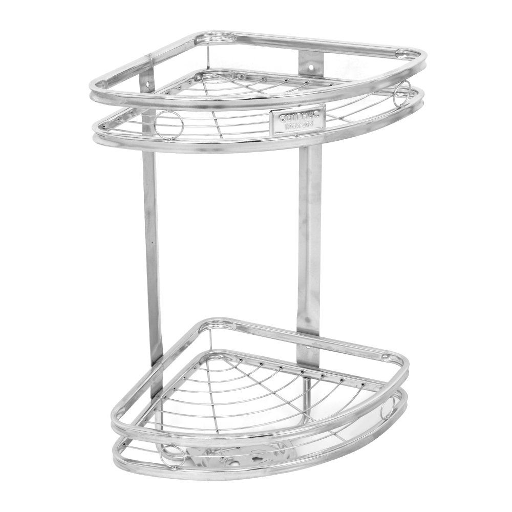  Kệ góc tường inox 304 Dona 2 tầng 