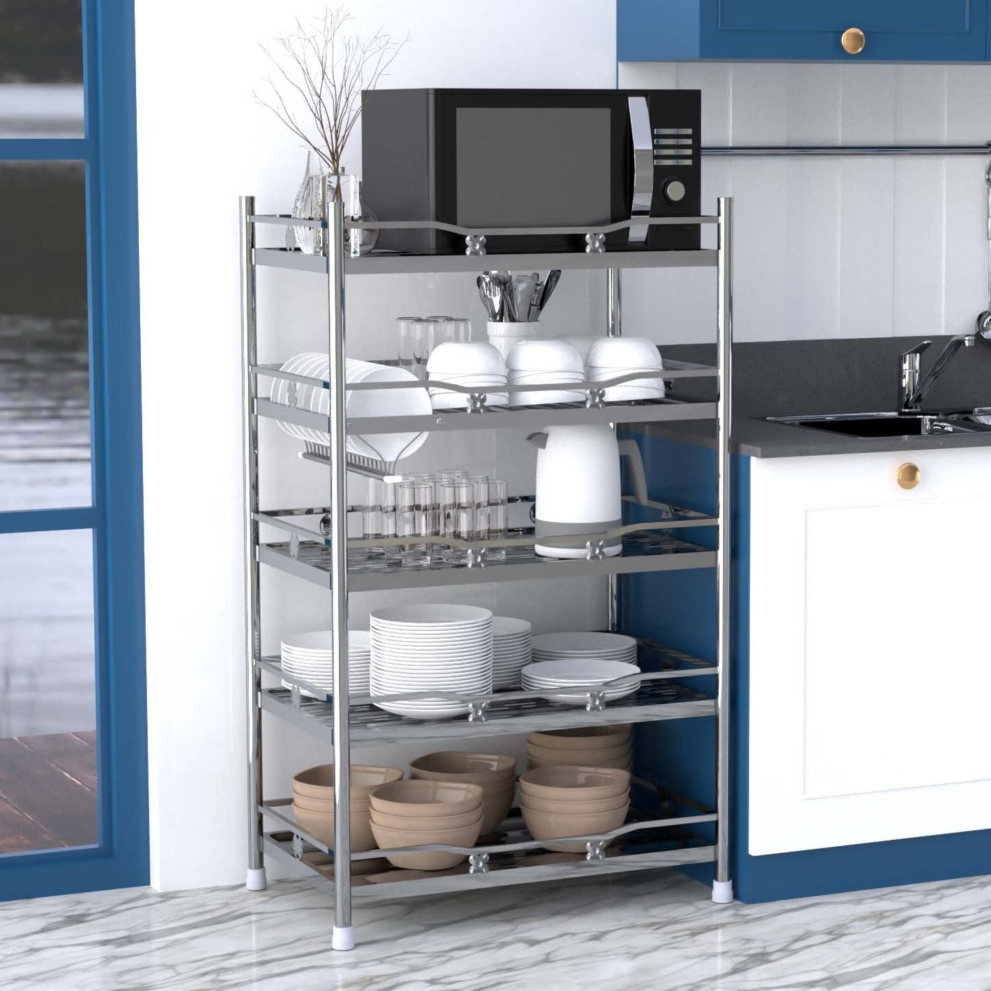  Kệ thẻ inox DELI Super 