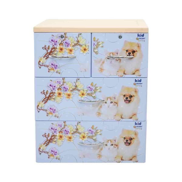 Tủ nhựa KID 3 tầng - Nội Ngoại Thất Inox Nhựa - Qui Phúc - quiphuc.com