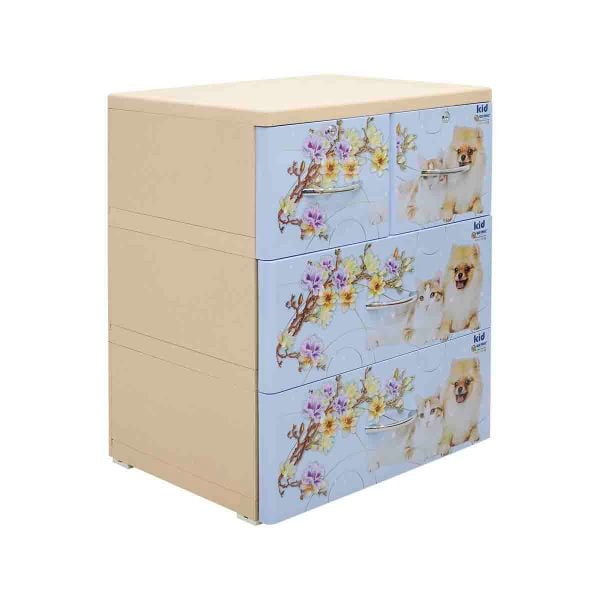 Tủ nhựa KID 3 tầng - Nội Ngoại Thất Inox Nhựa - Qui Phúc - quiphuc.com