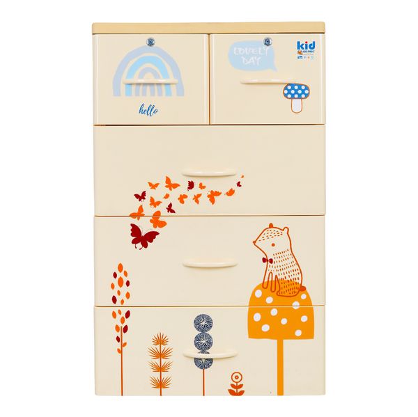 Tủ nhựa KID 4 tầng - Nội Ngoại Thất Inox Nhựa - Qui Phúc - quiphuc.com
