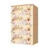 Tủ nhựa KID 4 tầng - Nội Ngoại Thất Inox Nhựa - Qui Phúc - quiphuc.com