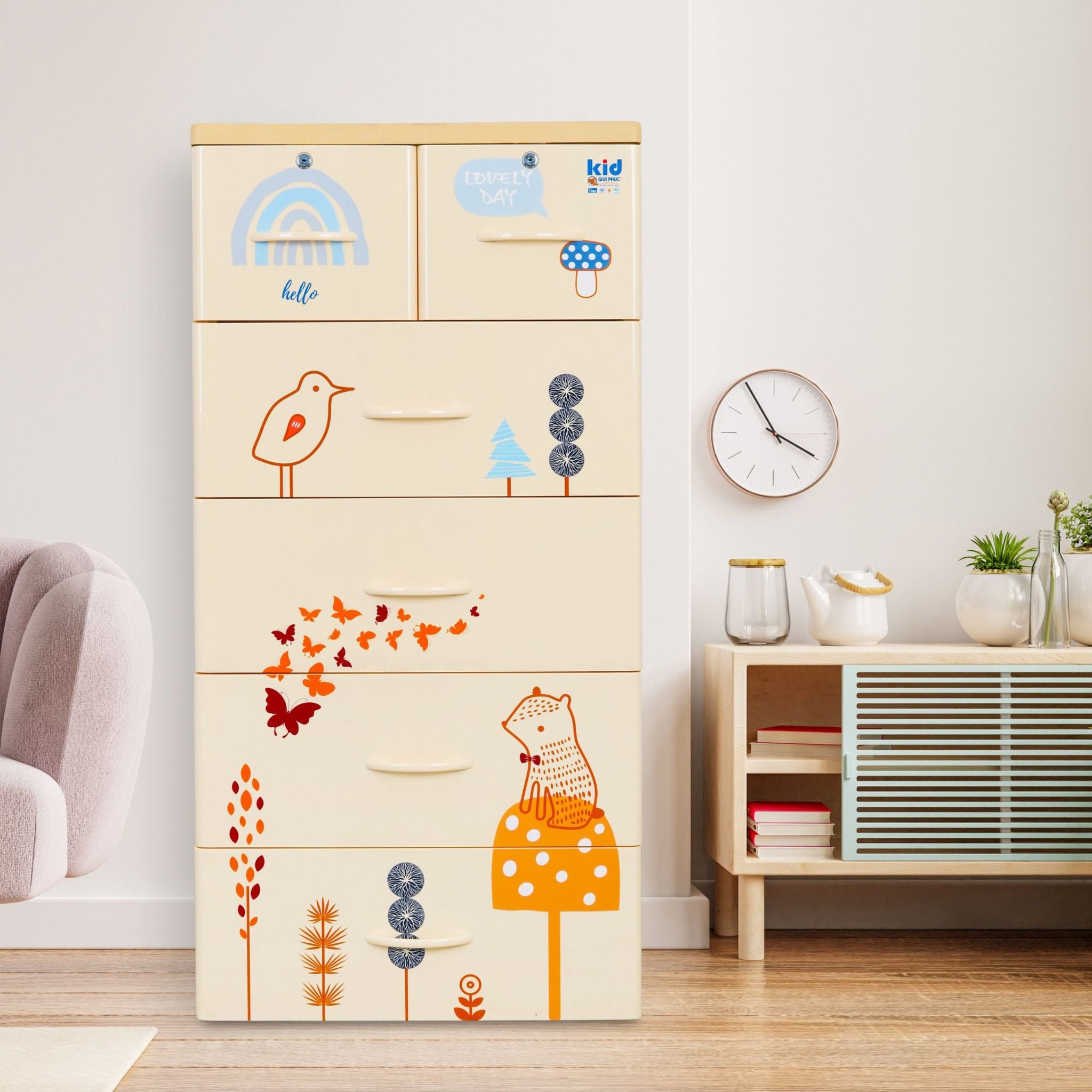  Tủ nhựa KID 5 tầng 