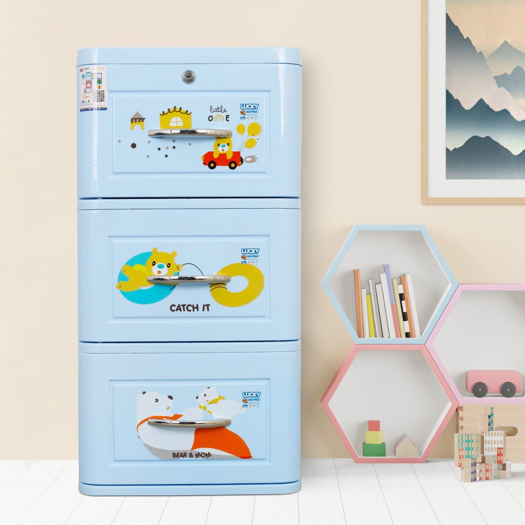  Tủ nhựa LUCKY 3 tầng 