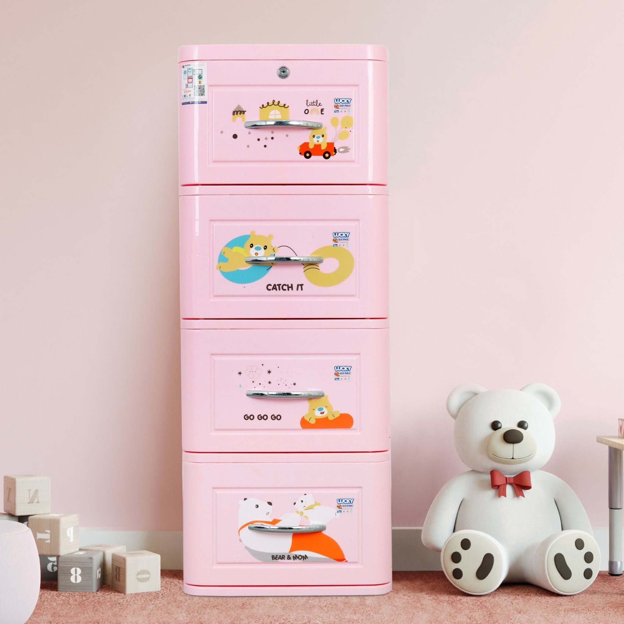  Tủ nhựa LUCKY 4 tầng 