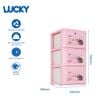 Tủ nhựa LUCKY 3 tầng - Nội Ngoại Thất Inox Nhựa - Qui Phúc - quiphuc.com
