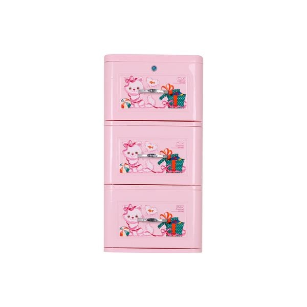 Tủ nhựa LUCKY 3 tầng - Nội Ngoại Thất Inox Nhựa - Qui Phúc - quiphuc.com