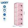 Tủ nhựa LUCKY 5 tầng - Nội Ngoại Thất Inox Nhựa - Qui Phúc - quiphuc.com
