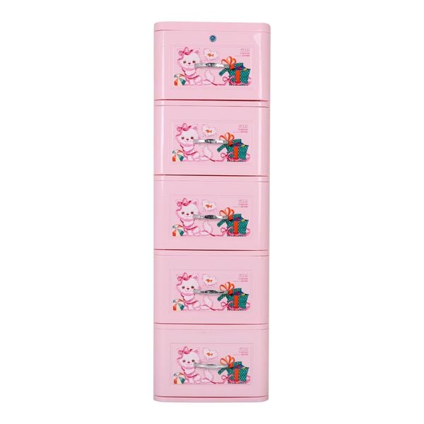 Tủ nhựa LUCKY 5 tầng - Nội Ngoại Thất Inox Nhựa - Qui Phúc - quiphuc.com