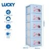 Tủ nhựa LUCKY 5 tầng - Nội Ngoại Thất Inox Nhựa - Qui Phúc - quiphuc.com