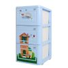 Tủ nhựa LUCKY 3 tầng - Nội Ngoại Thất Inox Nhựa - Qui Phúc - quiphuc.com