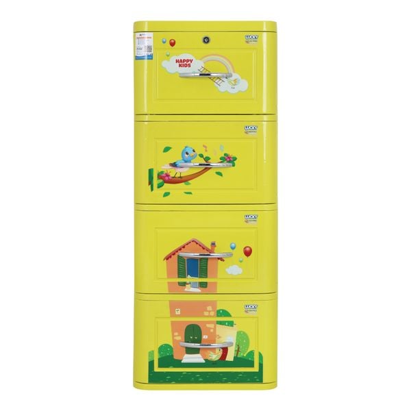 Tủ nhựa LUCKY 4 tầng - Nội Ngoại Thất Inox Nhựa - Qui Phúc - quiphuc.com