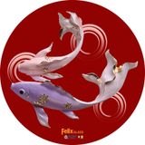  Bàn kiếng 6 tấc chân Paris 1 trụ sắt - Xám 