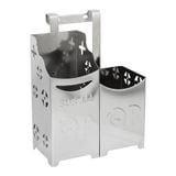  Ống đũa DELI vuông 2 ngăn inox 304 