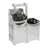 Ống đũa DELI vuông 2 ngăn inox 304 - Nội Ngoại Thất Inox Nhựa - Qui Phúc - quiphuc.com