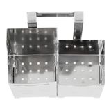  Ống đũa DELI vuông 2 ngăn inox 304 