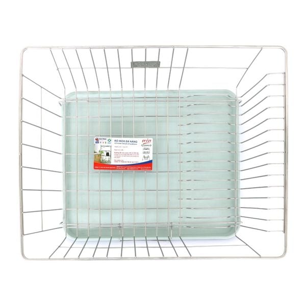 Rổ giá inox WIN đa năng có khay nhựa - Nội Ngoại Thất Inox Nhựa - Qui Phúc - quiphuc.com