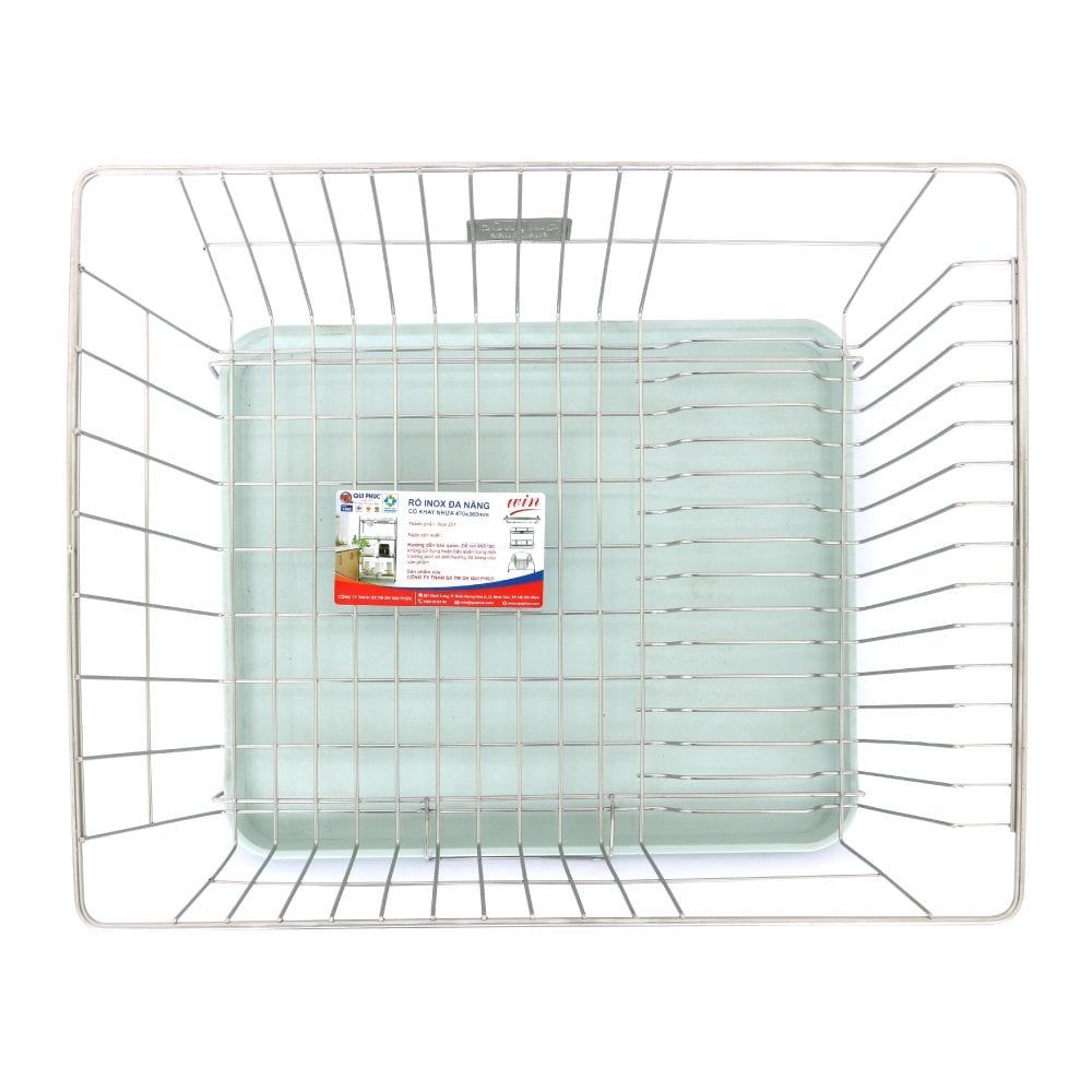  Rổ giá inox WIN đa năng có khay nhựa 