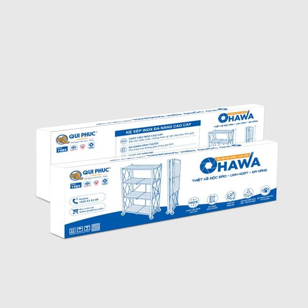 Kệ xếp đa năng cao cấp OHAWA - Nội Ngoại Thất Inox Nhựa - Qui Phúc - quiphuc.com