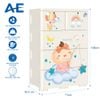 Tủ nhựa AE 4 tầng - Nội Ngoại Thất Inox Nhựa - Qui Phúc - quiphuc.com