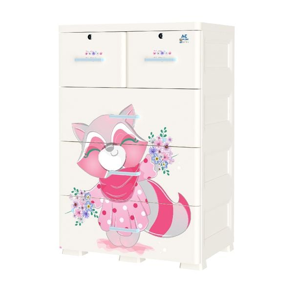 Tủ nhựa AE 4 tầng - Nội Ngoại Thất Inox Nhựa - Qui Phúc - quiphuc.com