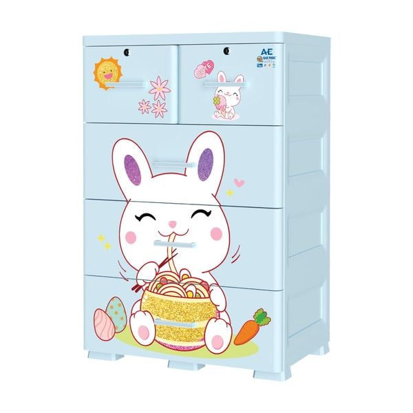 Tủ nhựa AE 4 tầng - Nội Ngoại Thất Inox Nhựa - Qui Phúc - quiphuc.com