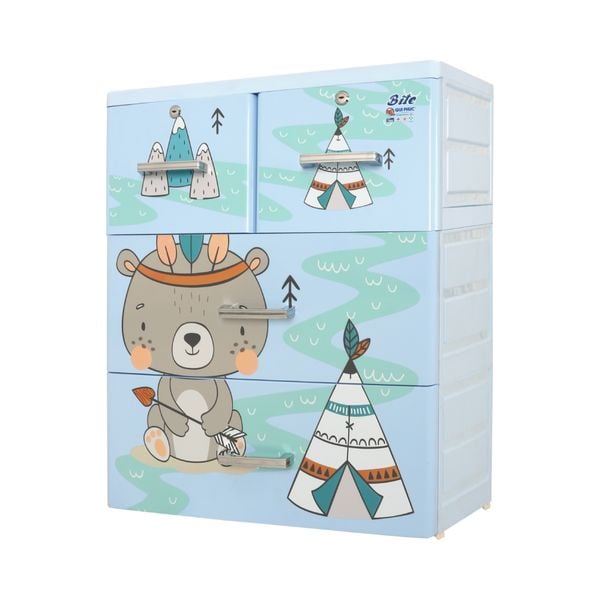 Tủ nhựa BITE 3 tầng - Nội Ngoại Thất Inox Nhựa - Qui Phúc - quiphuc.com